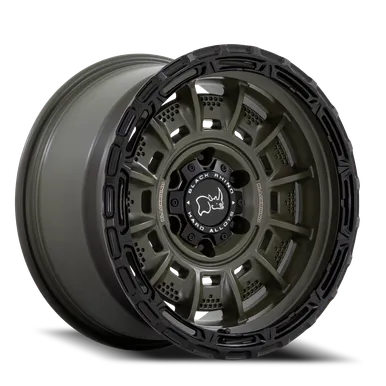 [AP-INT-113] Black Rhino BR002EB20108518N Size:20"x10" PCD:5x139.7 HUB:78.1 Offset:-18 OD-GRN BLK-LP