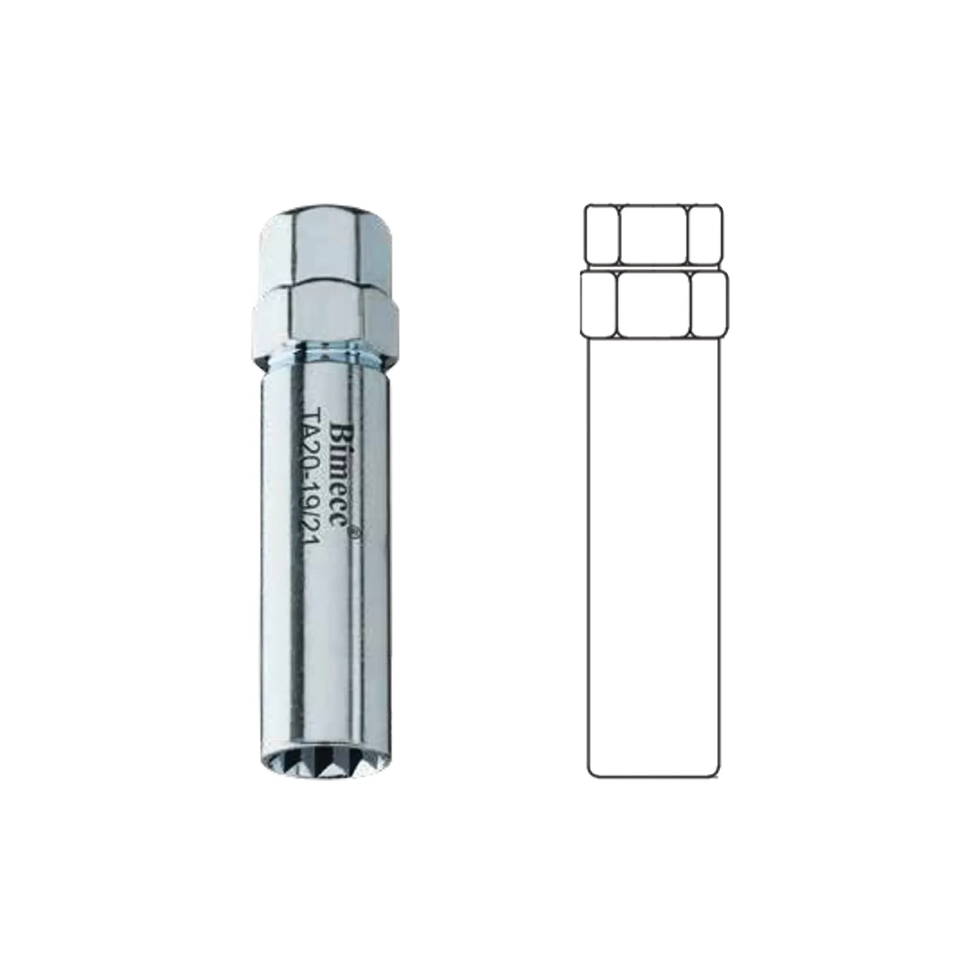 [MM-INT-002] 30000-SPK-CR - 98.35MM (3.872") LONG, SPIKE SPLINE KEY DUAL HE
