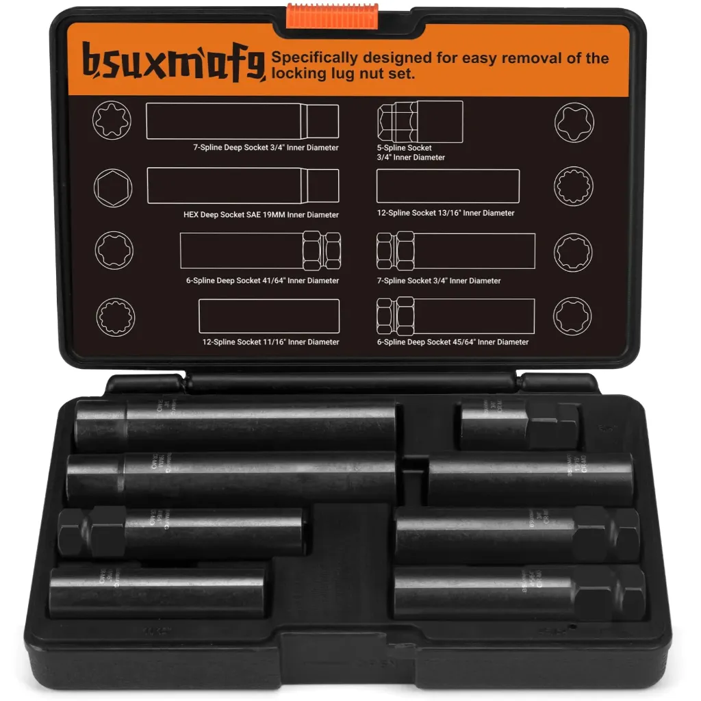 [MM-INT-040] 647763-FM - 8PCS WEEL LOCK DAMAGED/SEIZED WHEEL NUT REMO