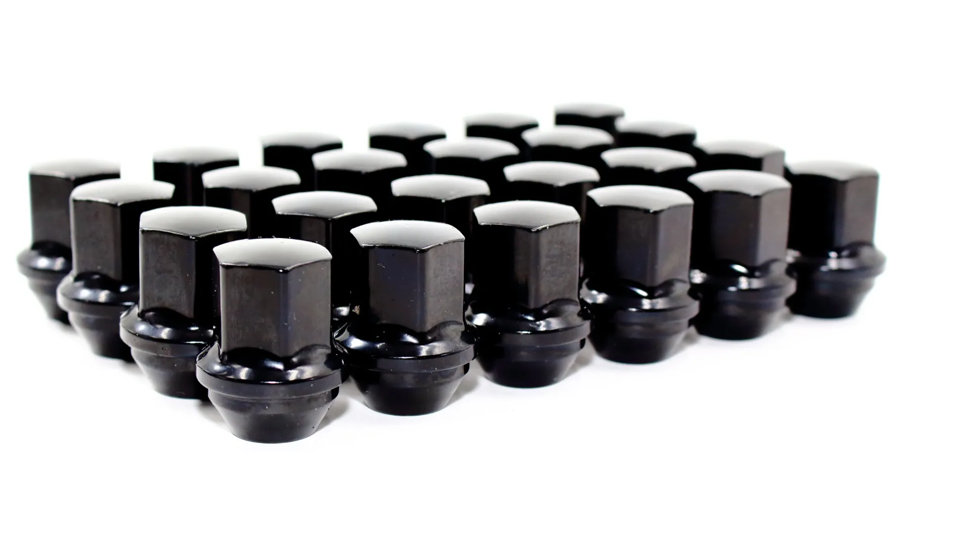 [TA-INT-042] 08409D-BK - BLACK-14 X 1.50 X 22 MM HEX DUPLEX ACORN SHORT/N