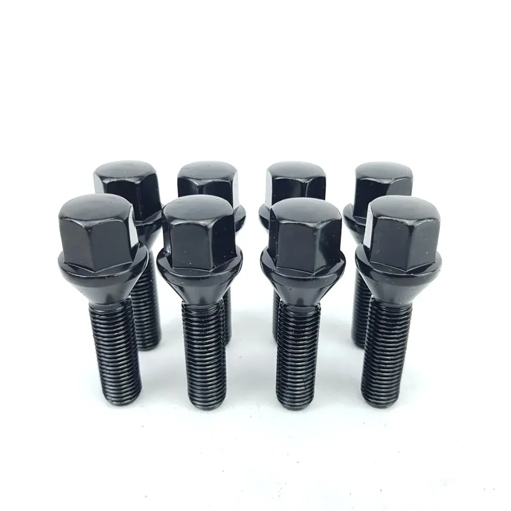 [TA-INT-070] 31707B-BK - BLACK-LUG BOLTS CONE SEAT 12MM-1.50RH X1.18" (30