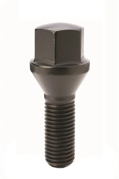 [TA-INT-072] 31707L-BK - BLACK-LUG BOLTS CONE SEAT 12MM-1.50RH X 1.55" (40